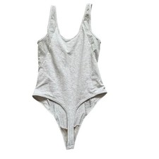 Offline By Aerie OG Original Sleeveless Bodysuit NWT Women's Sz M Gray Timeless