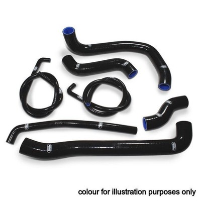 VINT BLACK Samco Silicon Rad Hoses fit Kawasaki ZXR 750 H1 1988-1989