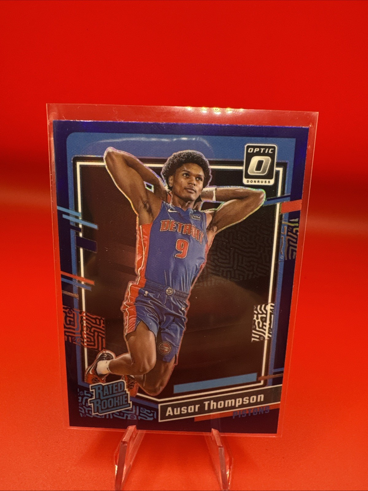 2023-24 Donruss Optic AUSAR THOMPSON Purple Holo Silver Prizm Rated Rookie #235