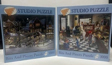2 - 1000 Piece Puzzles- Bits and Pieces #45656 & #44544 New Sealed Winter