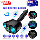 Car Charger Cigarette Lighter Double Power Adapter Socket Splitter Dual USB