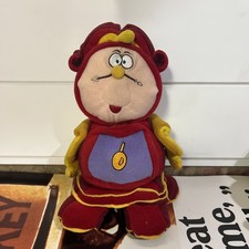 Disney Store Beauty And The Beast Cogsworth Talking Plush Tested And Working