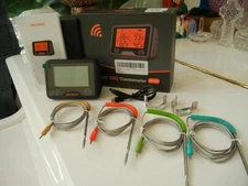 INKBIRD SMART BBQ BLUETOOTH WIFI WIRELESS 4 PROBE MEAT THERMOMETER IBBQ-4BW