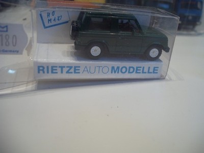 Rietze 10180 Mitsubishi Pajero Jeep SUV Grün mit OVP 1:87 HO
