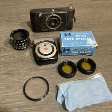 Vintage GE General Electric PR-1 Light Exposure Meter And Actus Camera Modico