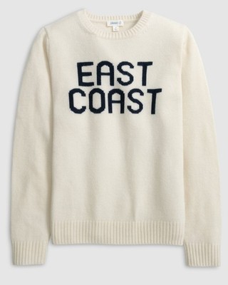johnnie-O Coastal Cashmere Blend Crewneck Sweater Womens Vanilla COASTAL