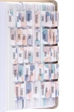 DiverseBee Laminated Bible Tabs (Large Print, Easy to Read), Bible Journaling...