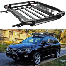 55 Roof Top Rack Cargo Basket Carrier Cross Bar Led For Lexus Rx330 Rx350 Rx550
