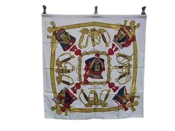 Hermes Scarf Carre 90 GRAND UNIFORME 100% Silk - Large [Authenticity