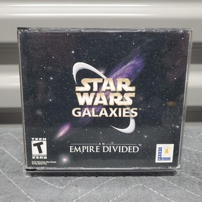 Star Wars Galaxies Empire Divided PC Game  2003 Vintage Incomplete *NO DISC 3*