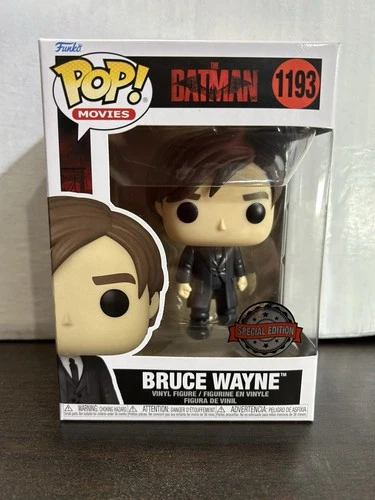 Bruce Wayne Special Edition - The Batman - Movies Vaulted Funko Pop 1193 W Prot