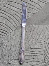 Oneida Community White Orchid Silver-Plated Butter Knife 7"