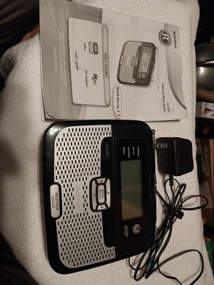 RadioShack 12-262 NOAA SAME Weather Alert Radio Alarm Clock w/ AC Adapter