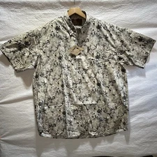 Legendary Whitetails Original Deer Gear Short Sleeve Button Up Shirt Mens 2XLT