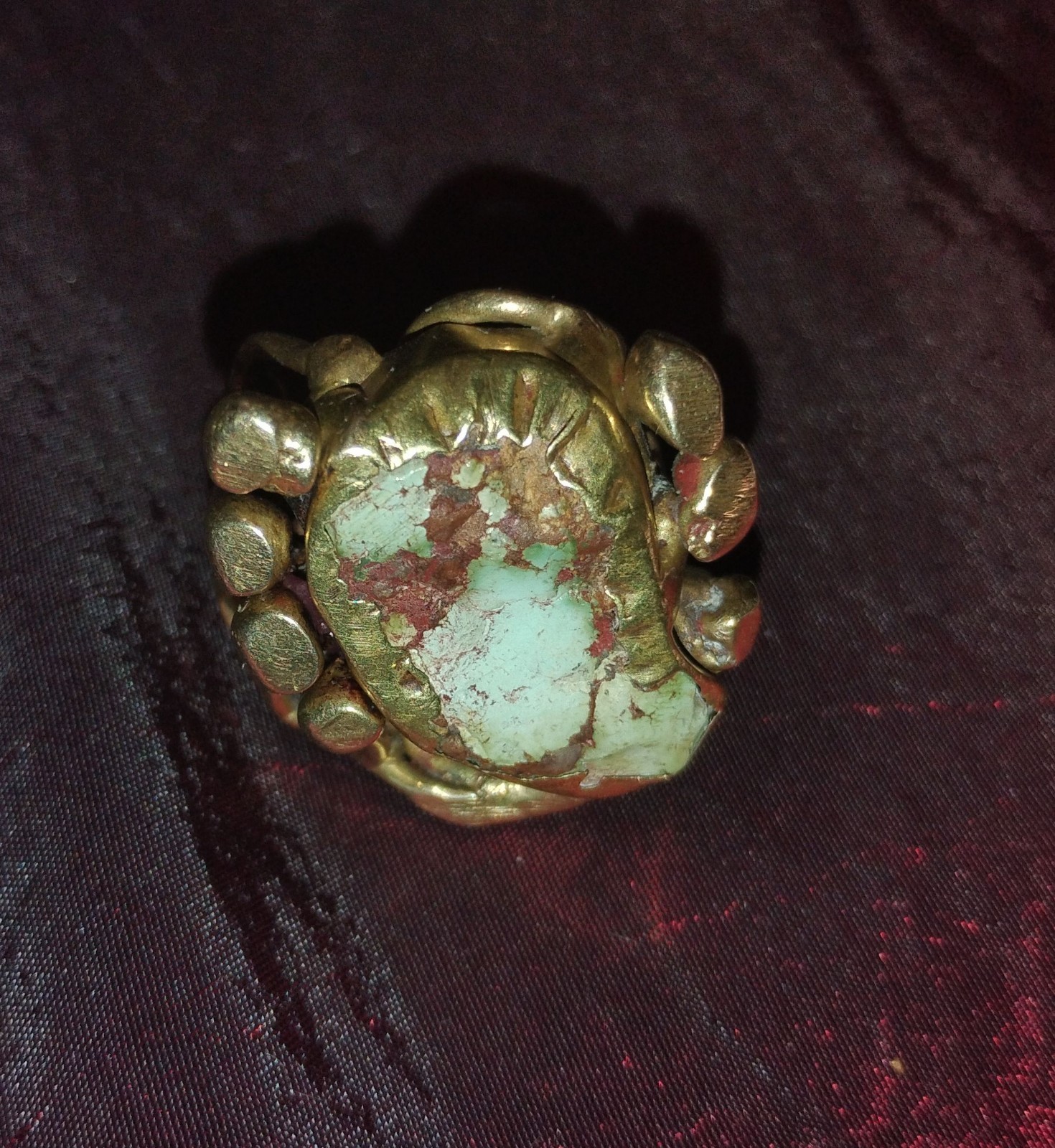 JACK BOYD vintage Ring carved bronze with high qu… - image 12