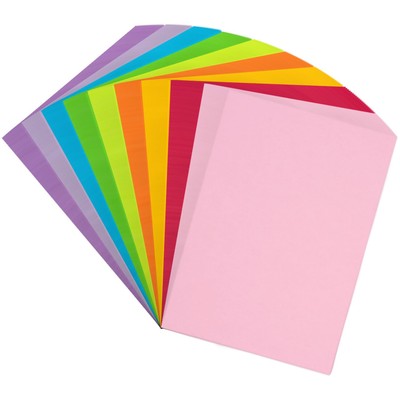 Color Copy&Print Paper 8.5X11 Inches180 Sheets 9 Colors Rainbow A4 Printer Pa...