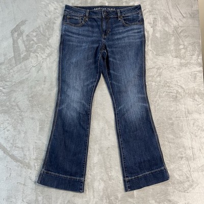 American Eagle Super Low Rise* Kick Boot Jeans Womens 12 NWOT Y2K Flare Stretch