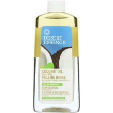 Desert Essence Coconut Oil Pulling Rinse Pulling Treatment 8 Oz
