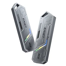 EAGET M.2 NVMe & SSD External Portable Enclosure Case Fits PCIe 2280/2242/2230