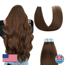 Sunya Tape in Hair Extensions Human Hair 14 inches Silky Straight Remy Human Hai
