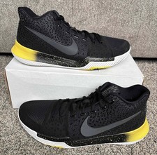 NIKE KYRIE 3 BLACK YELLOW SPECKLE SIZE 12 201...