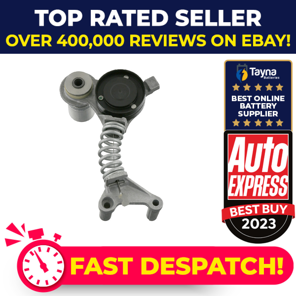 Aux Belt Tensioner fits AUDI A8 D3 3.0 03 to 06 Drive V-Ribbed 06C903133B Febi
