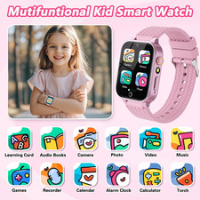 Kids Smart Watch Girls Gift 26 Games HD Camera Music Touch Pedometer Age 3-12