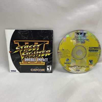 Street Fighter III: Double Impact (Sega Dreamcast, 2000)  Game Disc/Manual Only