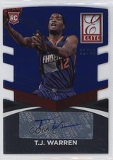 2014 Panini Donruss Elite Status Signatures Blue Die-Cut 1/49 TJ Warren Auto 3hd