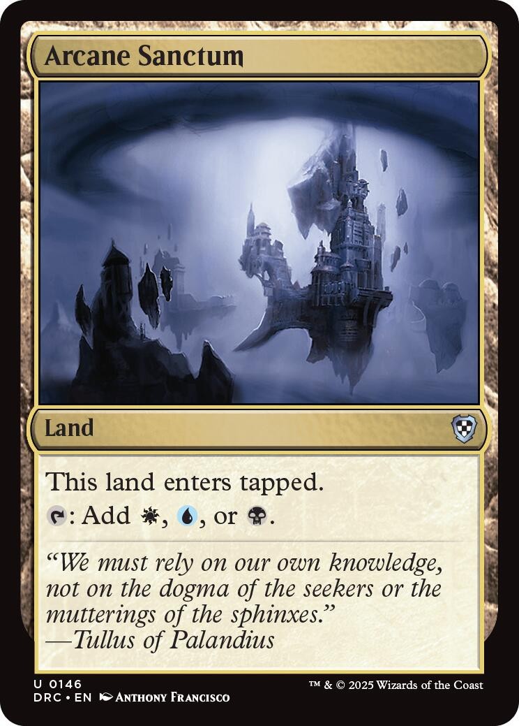 Arcane Sanctum - 146 - NM - Commander: Aetherdrift