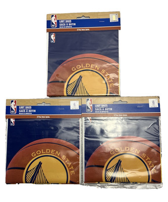 NBA Golden State Warriors Basketball Party Favor Loot Bags- 3pk- 24bags