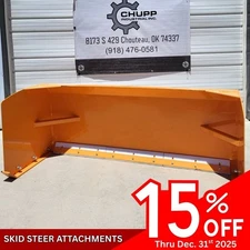 Wolverine Snow Plow Blade Skid Steer Loader Attachment Dozer Grading