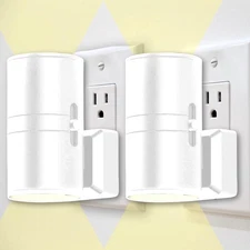 One Stop Outdoor 2 Pack - Plug in Night Light White Vintage, - 2 