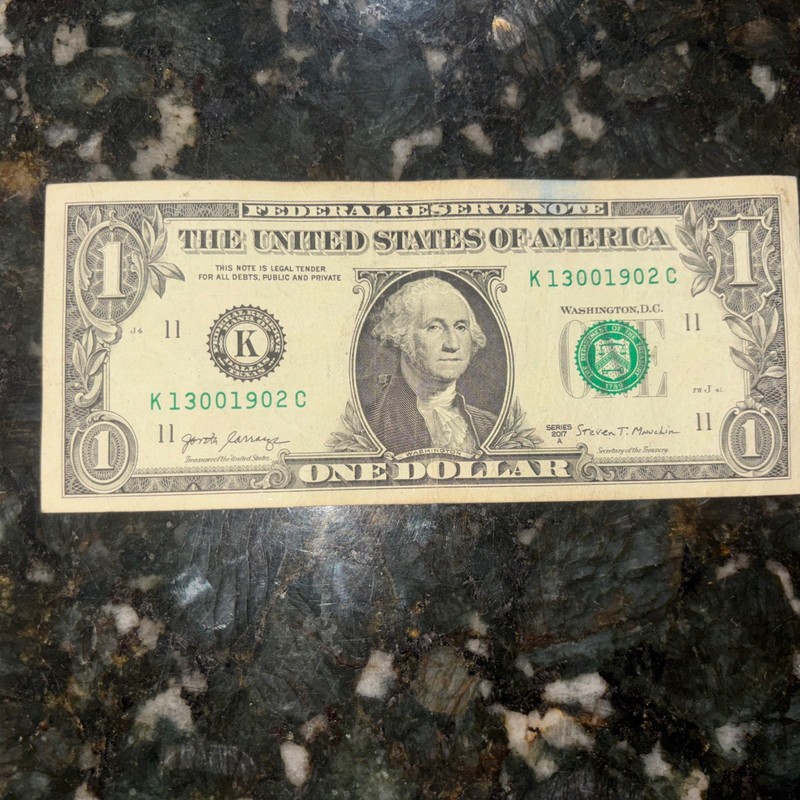  Birthday, Anniversary Note 1/30/1902 Fancy Serial Number K 13001902