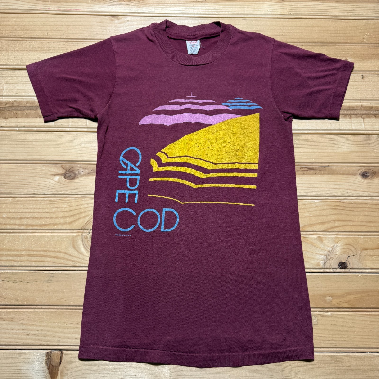 Vintage 80s Cape Cod Provincetown Massachusetts Souvenir Shirt USA Youth - Small