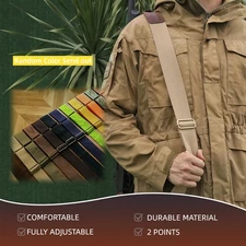 Rifle/Shotgun Sling Webbing Belt(Random Color) +Gun Mount Swivels Set-Xmas Gift