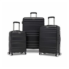 Image of Samsonite Parallax 3-Piece Hardside Luggage Set TSA Spinner Suitcase Black
