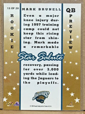 Mark Brunell 1998 Score Star Salute Exclusive Rookie Preview Insert #13 RARE SP