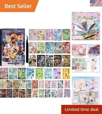 800Pcs Cute Scrapbook Stickers Travel Japanese Sticker Book for Adult Kawaii ...
