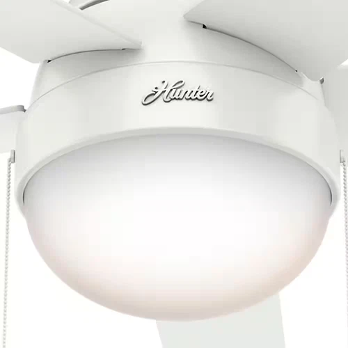 Anslee 46 In. Indoor Low Profile Fresh White Ceiling Fan - Picture 4 of 12