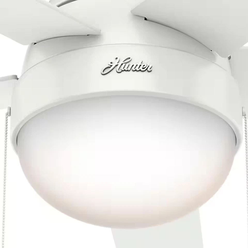 Anslee 46 In. Indoor Low Profile Fresh White Ceiling Fan - Image 4 of 4