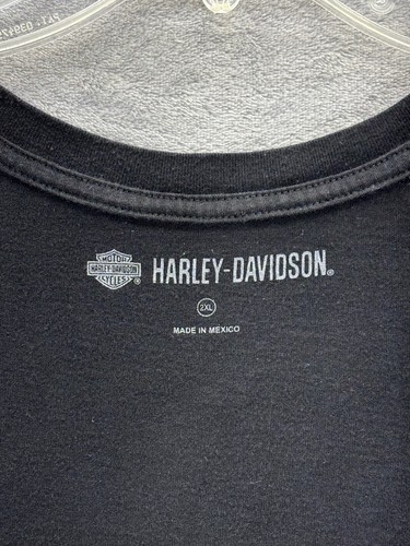 Harley Davidson 1 Logo American Flag USA Short Sleeve Tshirt XXL Black Biker HD - Picture 19 of 24
