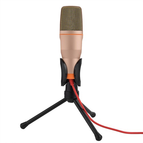 3.5Mm Stereo Studio Computer Condenser Mic Mic W/ Tripod For Skype Msn Pc La HLF - Afbeelding 3 van 11
