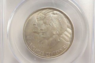 NobleSpirit Beautiful 1937 Arkansas 50c Silver Commemorative PCGS MS65 CAC