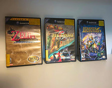 Nintendo GameCube Lot Zelda WW, Metroid Prime, Starfox Adventures W/ Booklets.