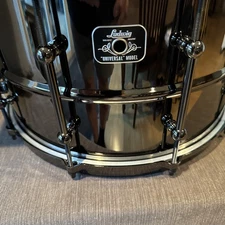 Ludwig Universal Black Brass Snare Drum - 8 inches x 14 inches, Black Nickel