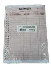 Tabbies Patient Sign In Forms Color Salmon 125 Forms Pack  8 1/2”x11 5/8”  14530