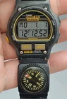 VTG Timex 484-A Ironman Triathlon 38mm Watch 8-Lap 1987 Rare Compass Band