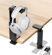 Headphone Stand Hanger for Desk, 2 in 1 Above Under Desk Gaming Headset H...