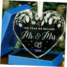 Wedding Gifts for Couples 2025 - Mr and Mrs Gifts - Bridal Mr Mrs 2025 1 Glass
